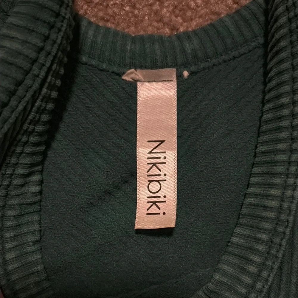 Green Ribbed Tank Top - Picture 2 of 2